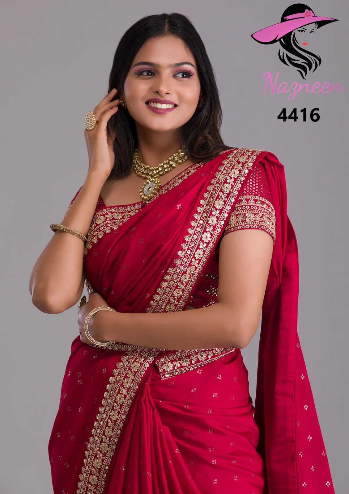 Alisha Nazneen 4414 Heavy Party Wear Sarees Catalog